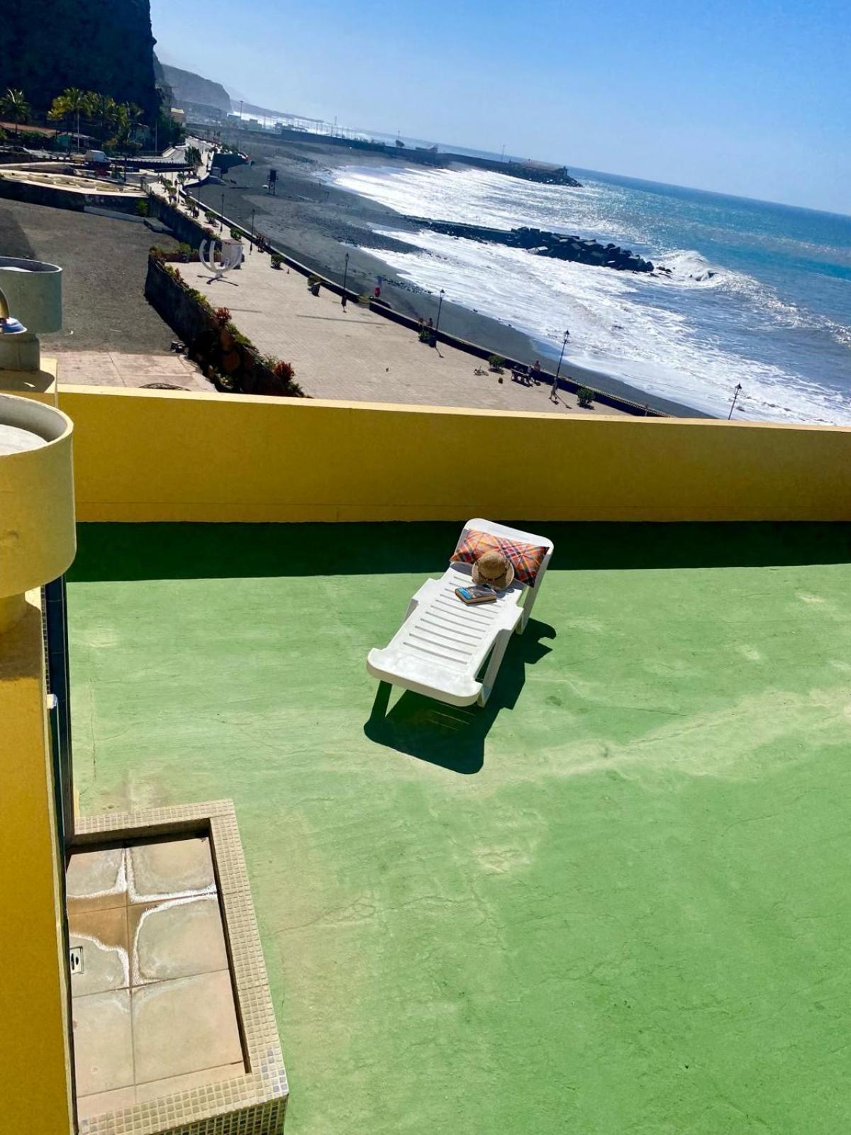 Casa Del Mar, Sunny Ocean View Appartement Right At The Beach! Los Llanos De Aridane Exterior foto